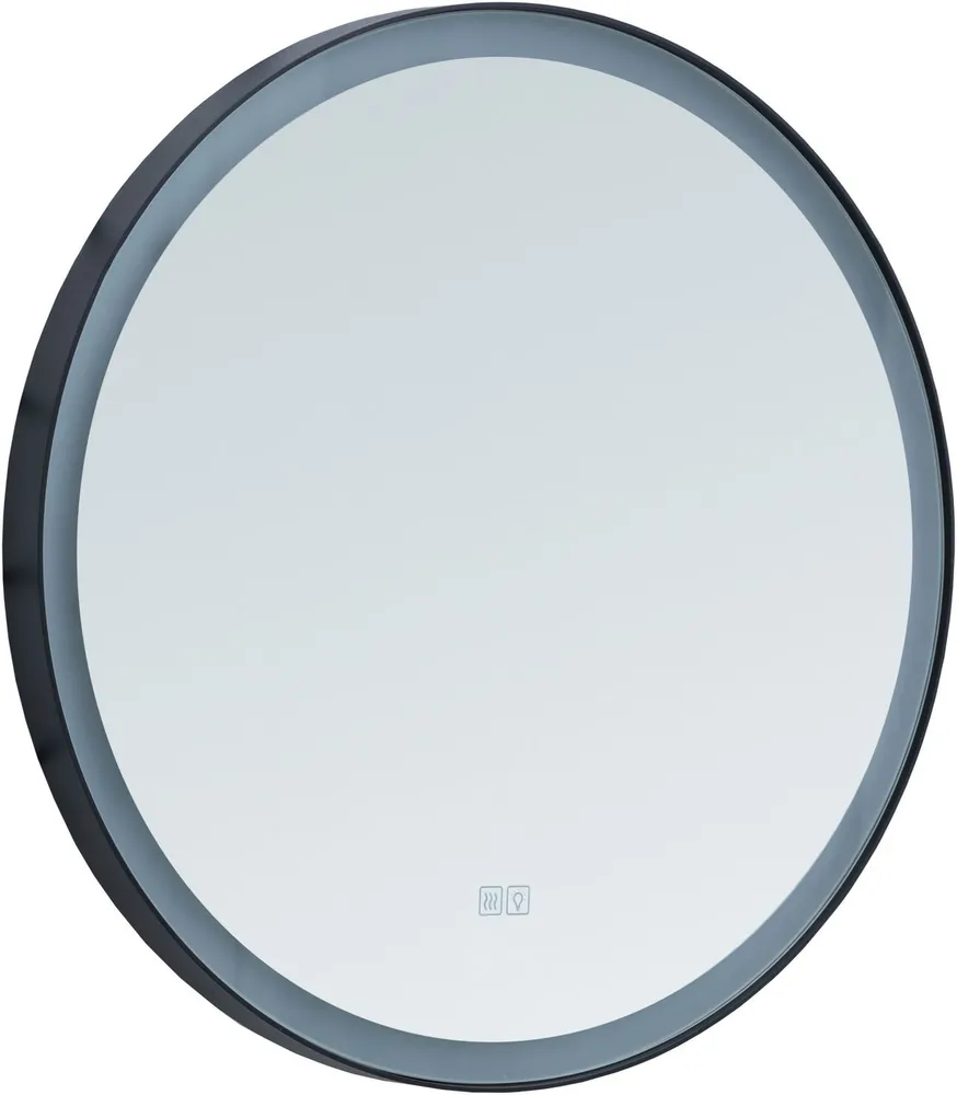 Зеркало Aquanet Тренд 316704 610*610 мм (черный) с LED подсветкой