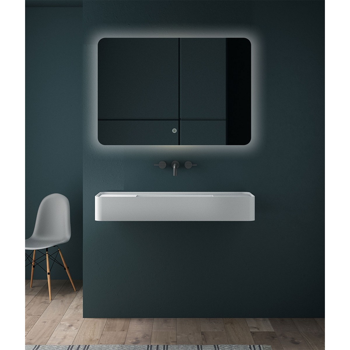 Зеркало Vincea VLM-3BE800 800*600 мм (LED)