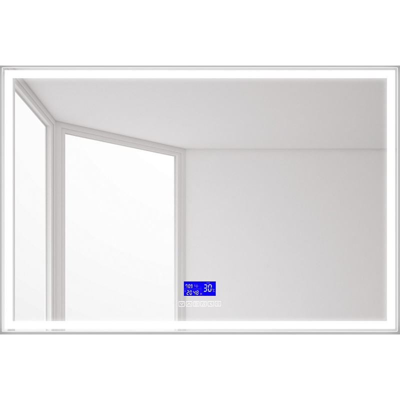 Зеркало BelBagno SPC-GRT-1200-800-LED-TCH-RAD 1200*800 мм (LED,bluetooth,fm-радио,температура)