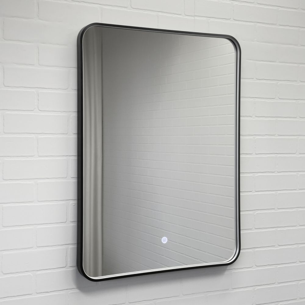 Зеркало Comforty Сириус-60 00-00020613 600*800 мм (LED) черный матовый