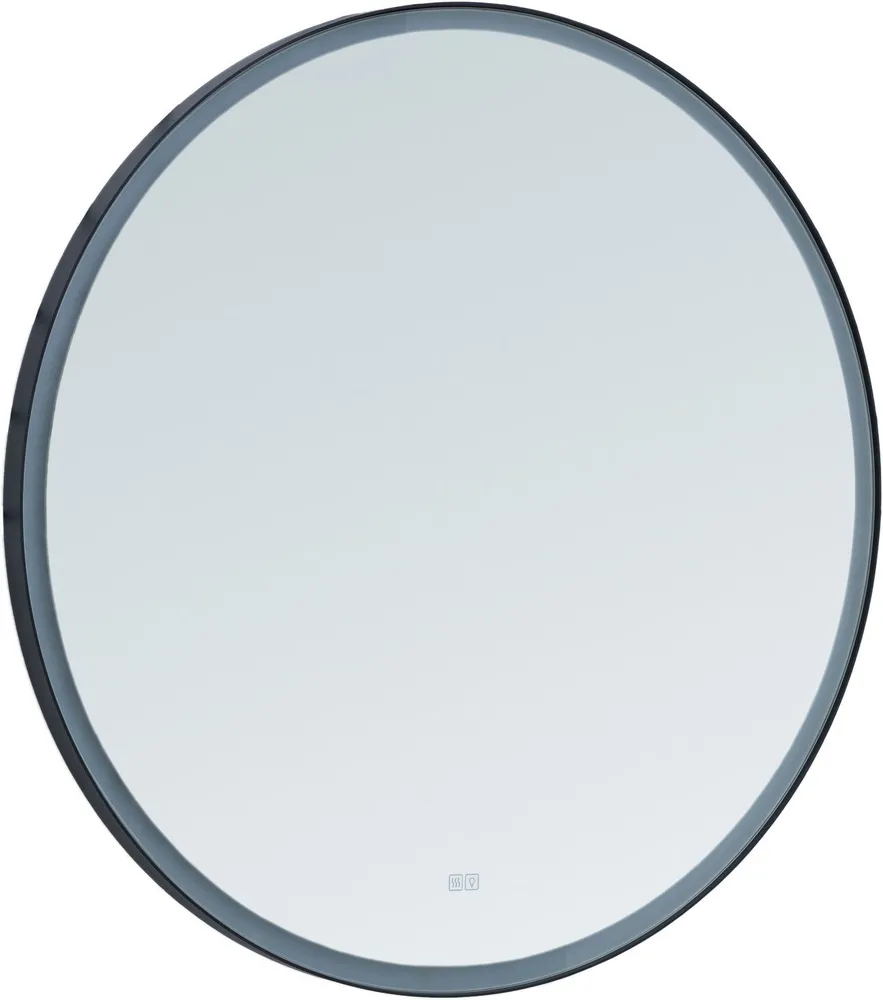 Зеркало Aquanet Тренд 316688 1000*1000 мм (черный) с LED подсветкой