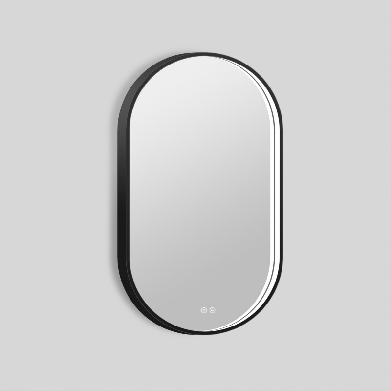 Зеркало Esbano ESMR3311FVD 500*900 мм (LED, подогрев) чёрный матовый