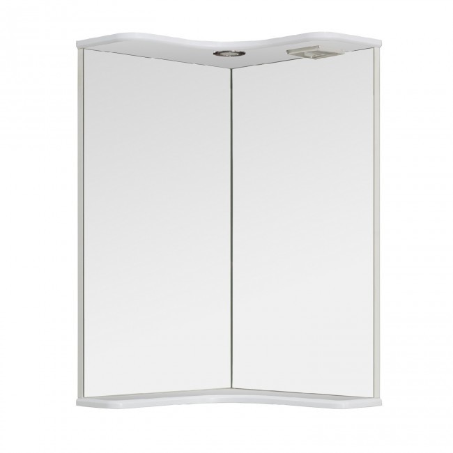 Зеркало  Runo Классик УТ000004163 65 см (белый) угловое