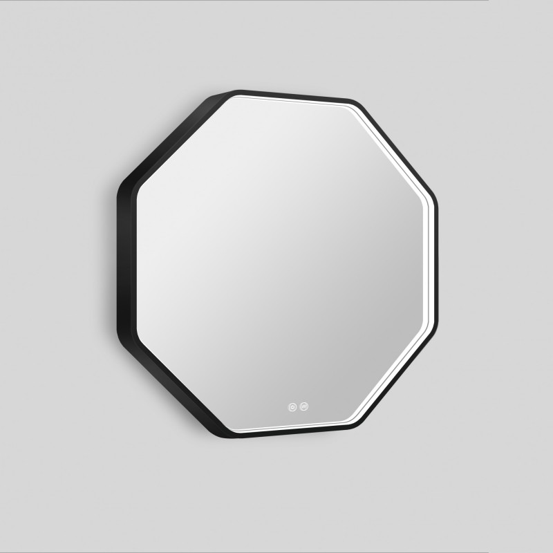 Зеркало Esbano ESMR3311SD 600*600 мм (LED, подогрев) чёрный матовый