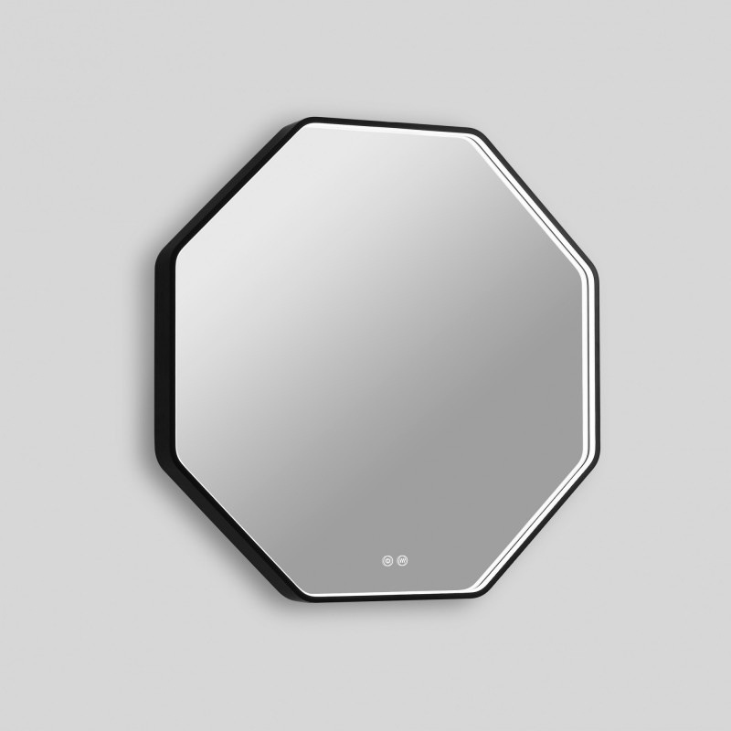 Зеркало Esbano ESMR3311XD 800*800 мм (LED, подогрев) чёрный матовый