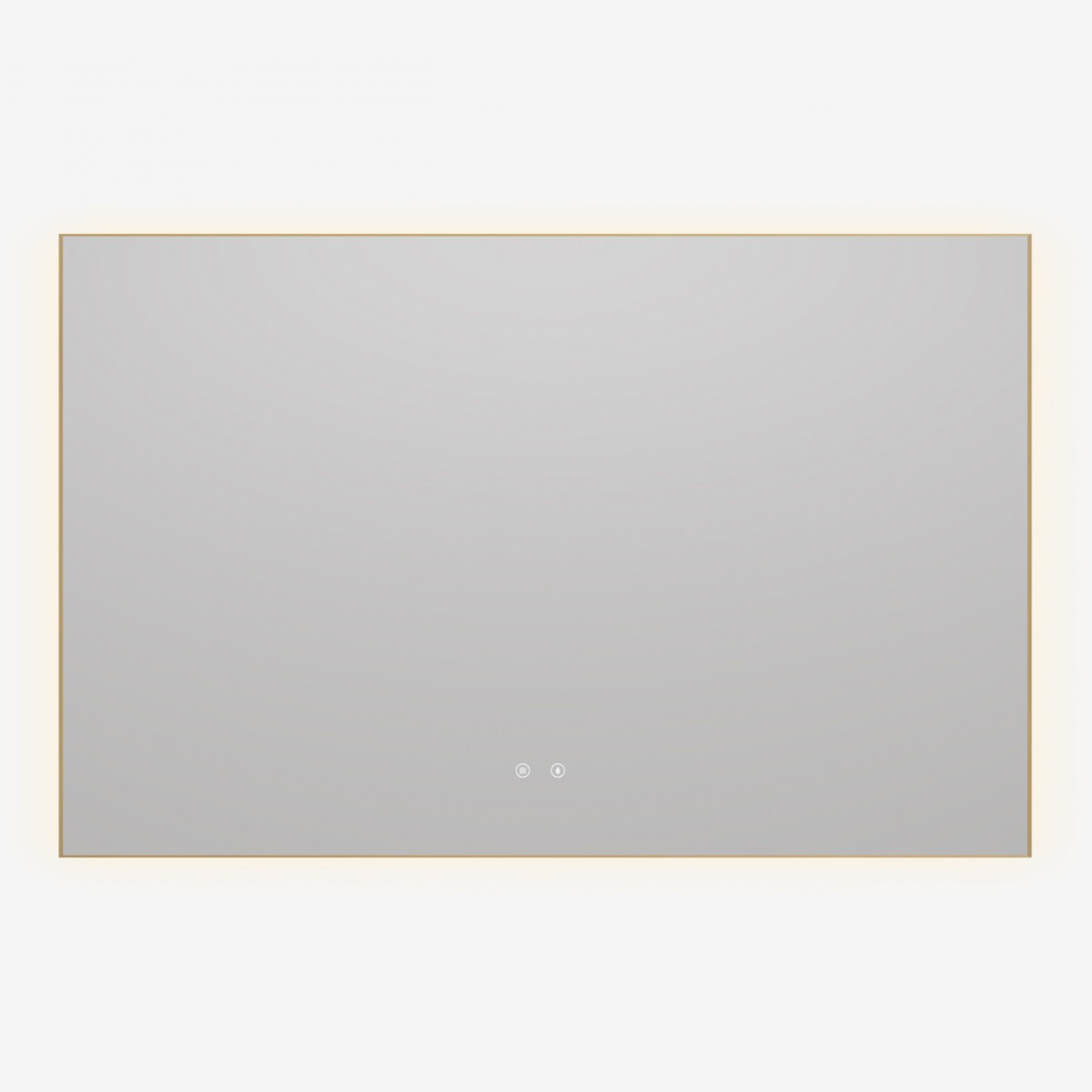 Зеркало Vincea VLM-4F120BG-2 1200*800 мм (LED, подогрев) золото брашированное