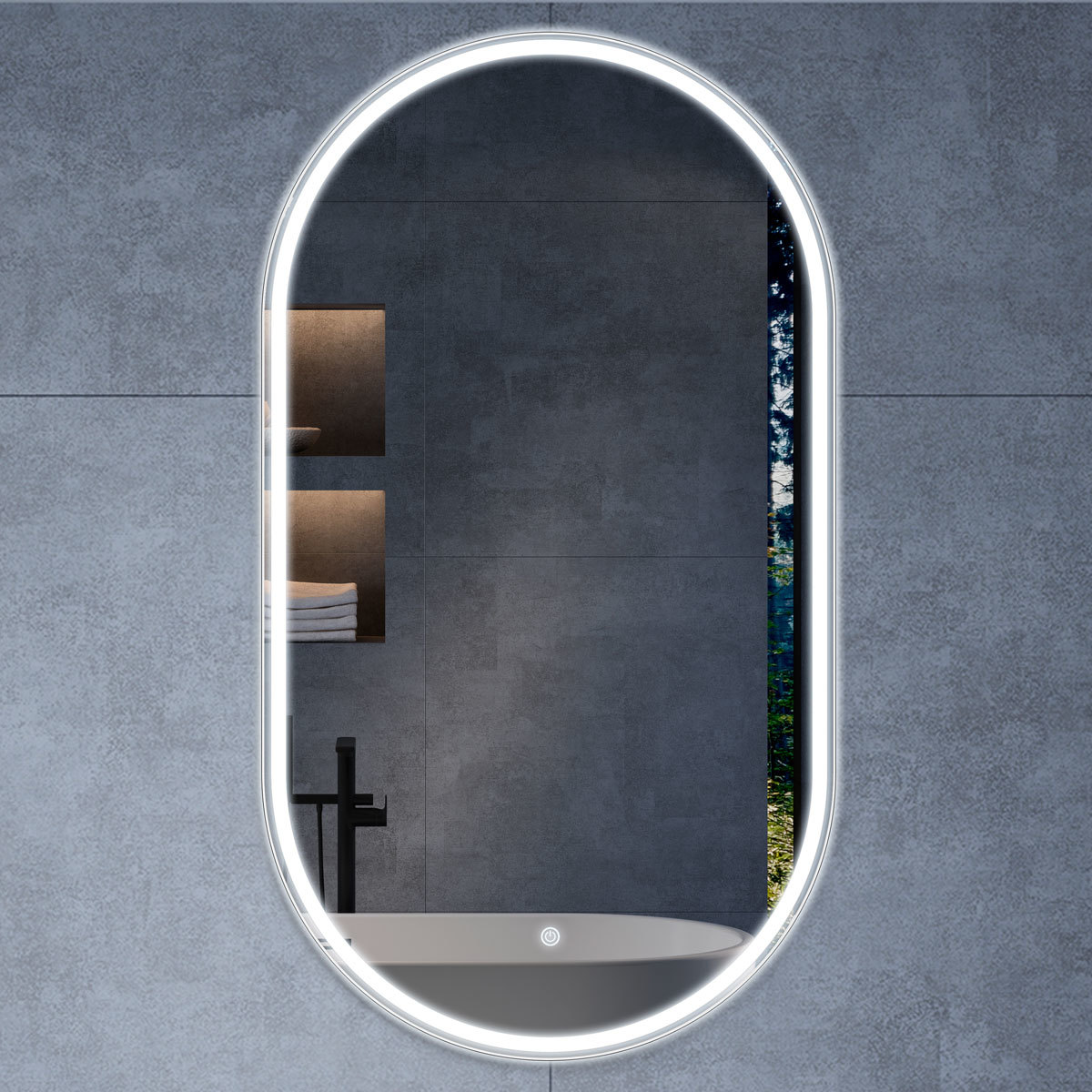 Зеркало Vincea VLM-3AU100 600*1000 мм (LED)