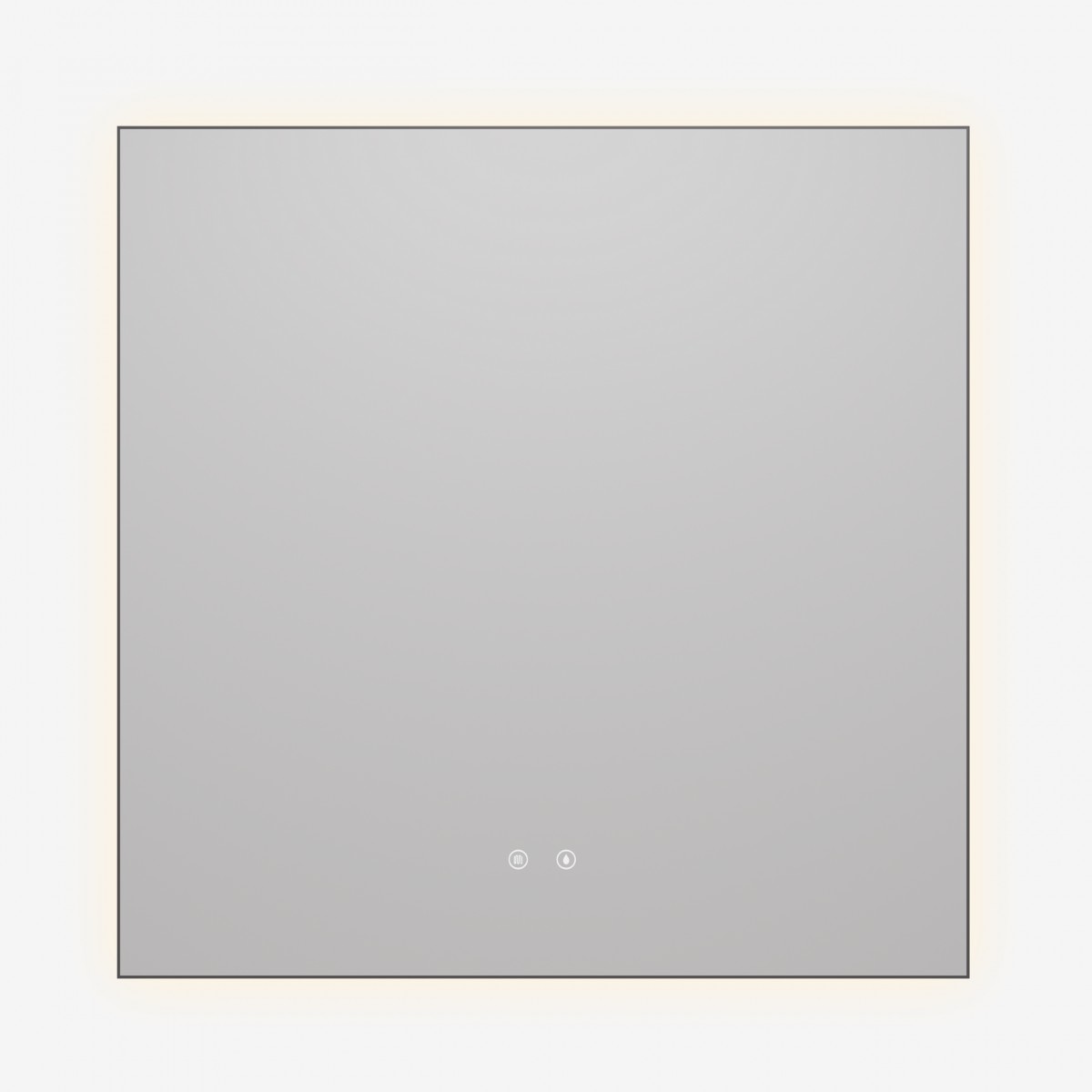 Зеркало Vincea VLM-4F800GM-2 800*800 мм (LED, подогрев) вороненая сталь