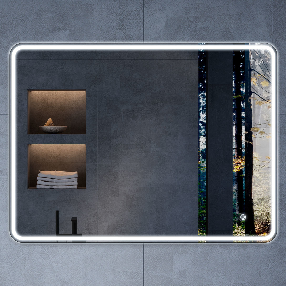 Зеркало Vincea VLM-3VC120-2 1200*800 мм (LED, подогрев)