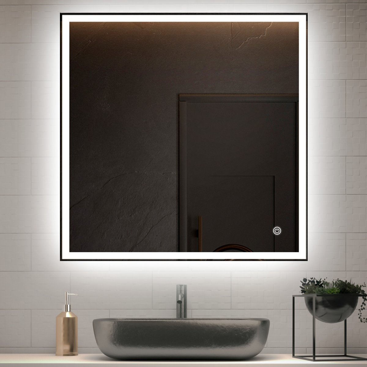 Зеркало Vincea VLM-3VN7007 700*700 мм (LED)