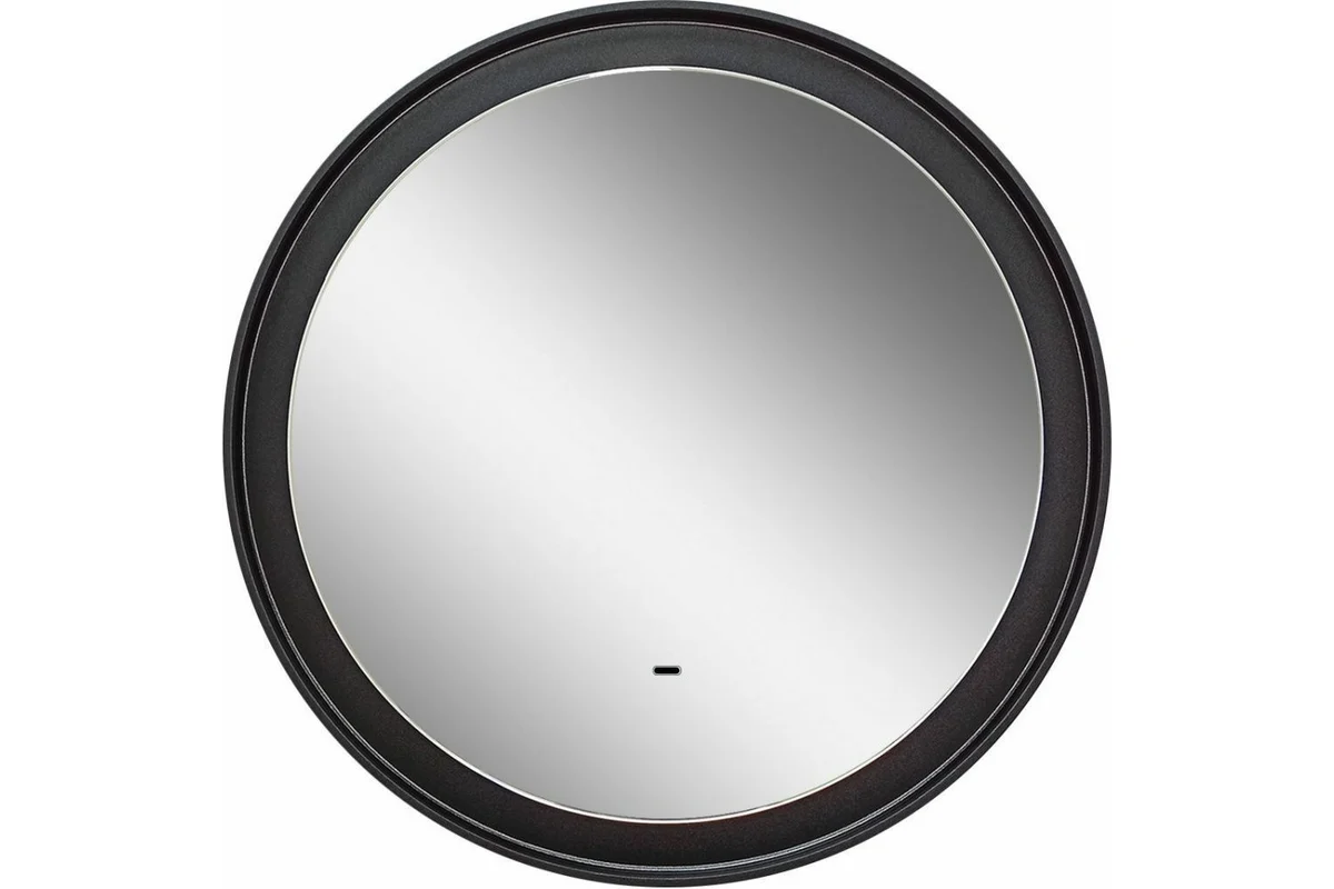 Зеркало Art&Max Napoli AM-Nap-600-DS-F-Grey 600*600 мм (LED) чёрный