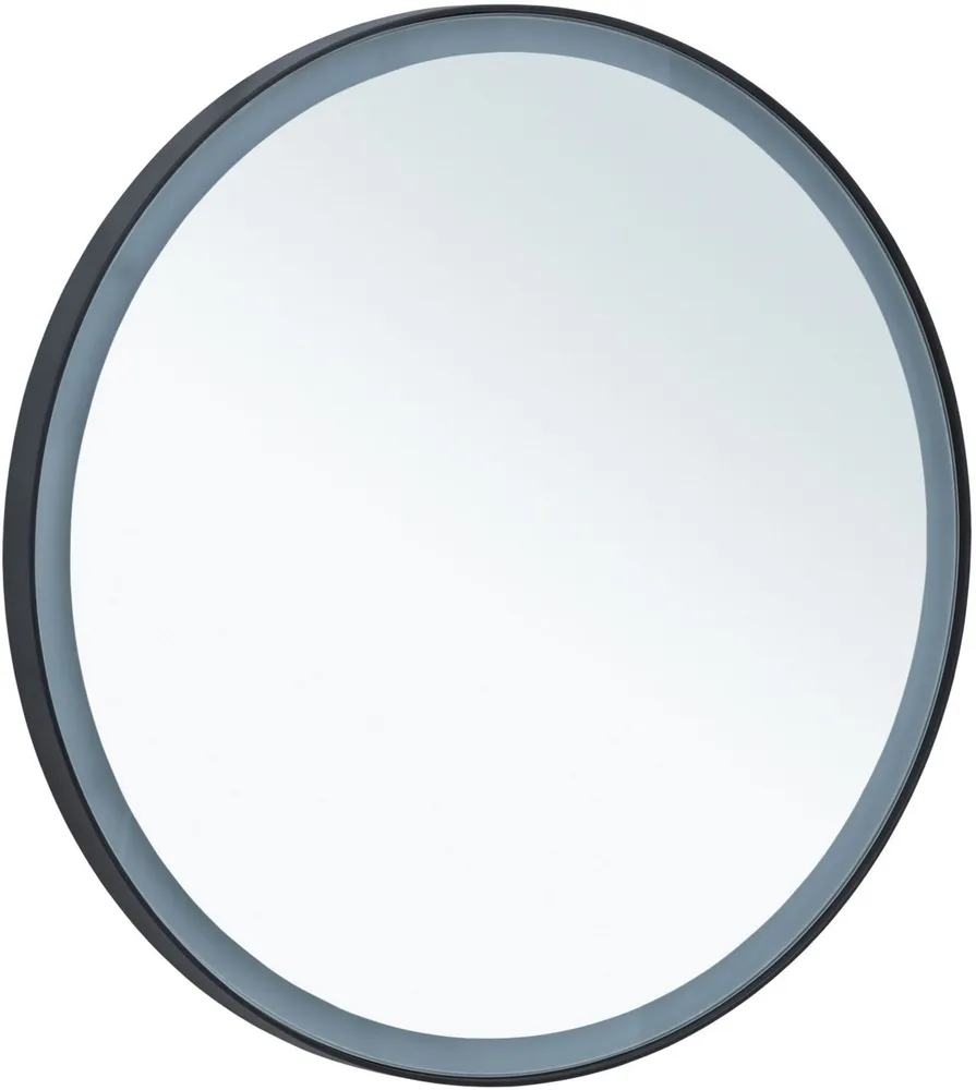 Зеркало Aquanet Тренд 316653 800*800 мм (черный) с LED подсветкой