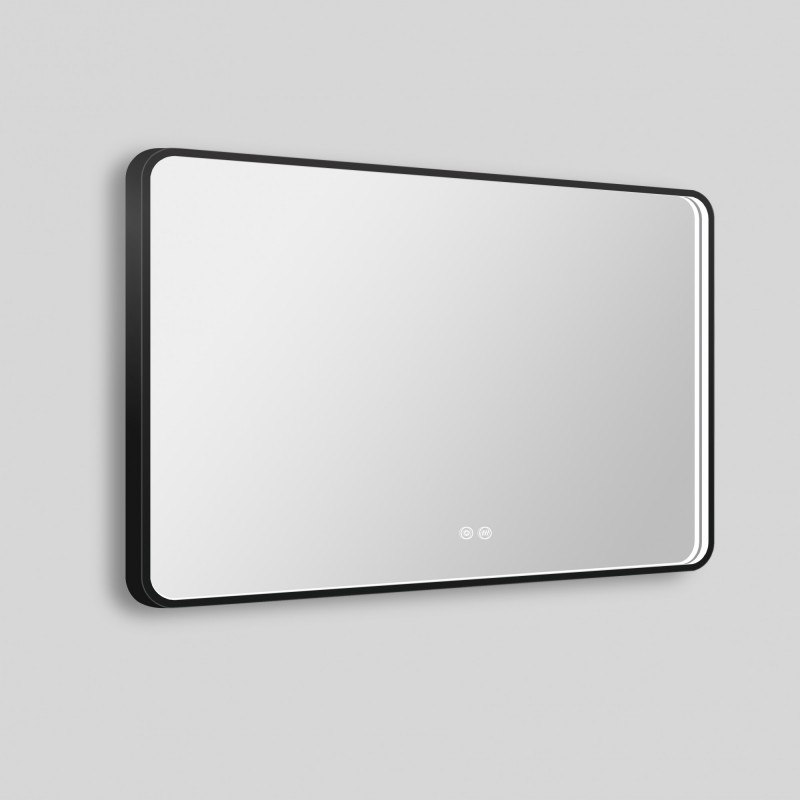 Зеркало Esbano ESMR3311KD 1000*700 мм (LED, подогрев) чёрный матовый