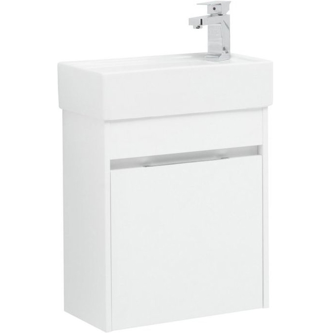 Тумба под раковину Aquanet Лидс 50 см (белый) подвесная