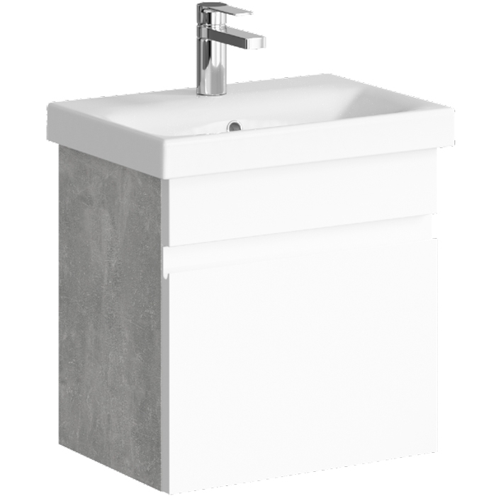 Тумба под раковину Aqwella Smart SRT0105BS 50 см (бетон светлый) подвесная