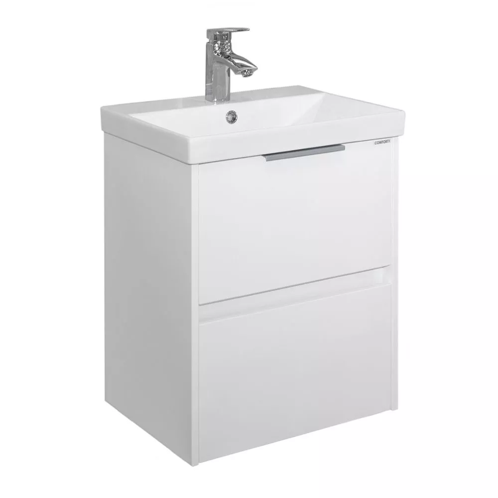 Тумба с раковиной Comforty Селенга-50 00-00022684CF (белый) подвесная