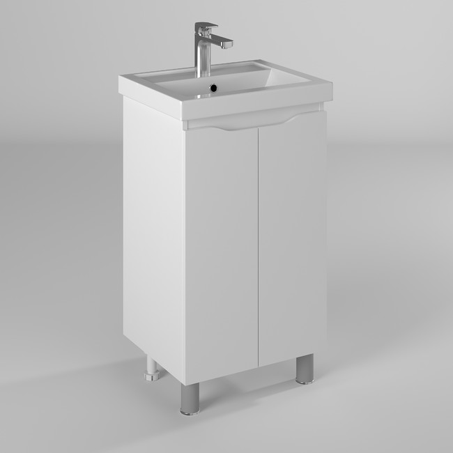 Тумба под раковину Briz Malta 365 03-02050-06 00 БЕЛ 50 см (белый) напольная