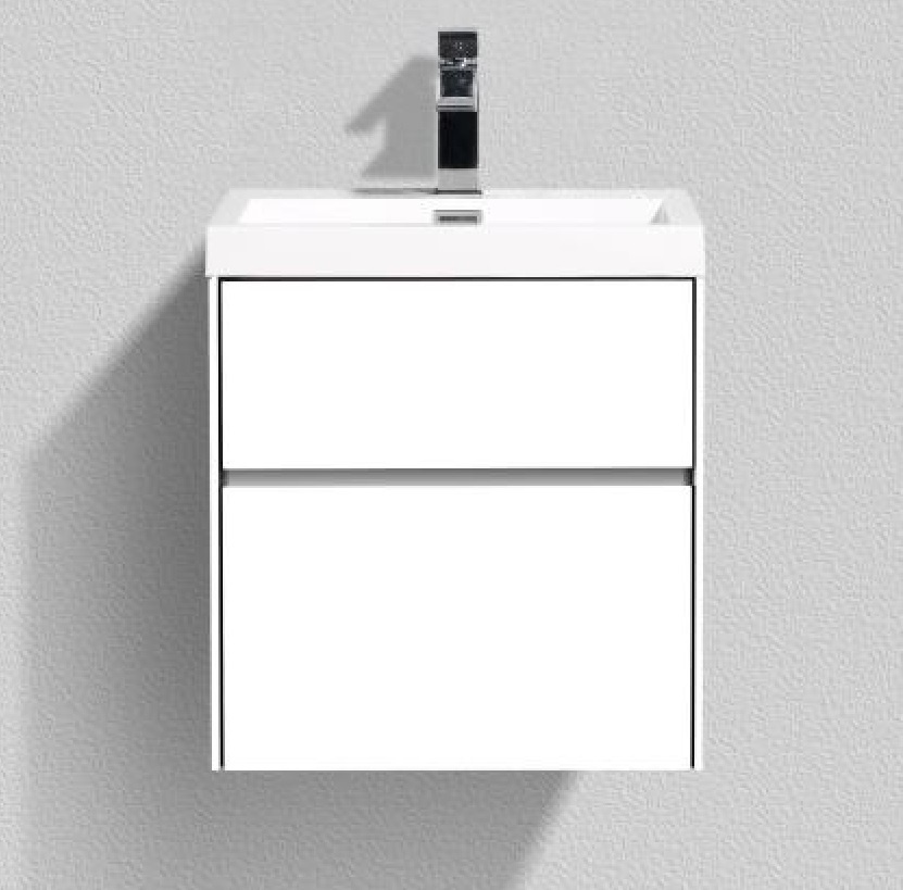 Тумба под раковину Belbagno Pietra Mini PIETRA MINI-500AS-2C-SO-BL 50 см (белый) подвесная