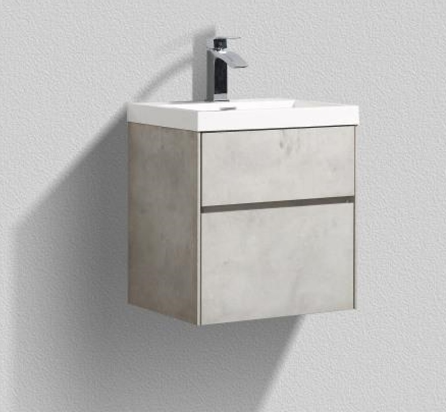 Тумба под раковину Belbagno Pietra Mini PIETRA MINI-500AS-2C-SO-SCM 50 см (серый) подвесная