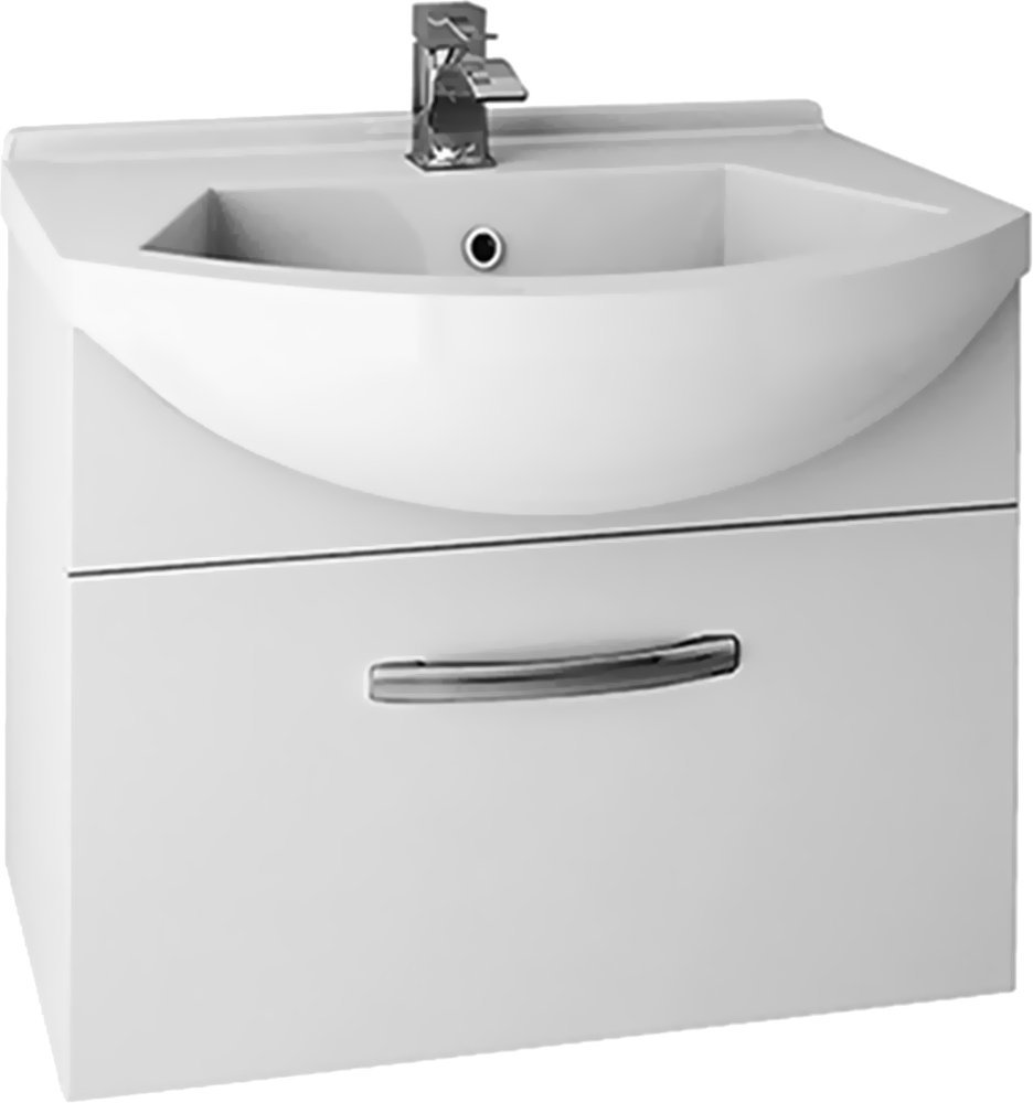 Тумба под раковину Dreja Alfa 55 см (белый) подвесная