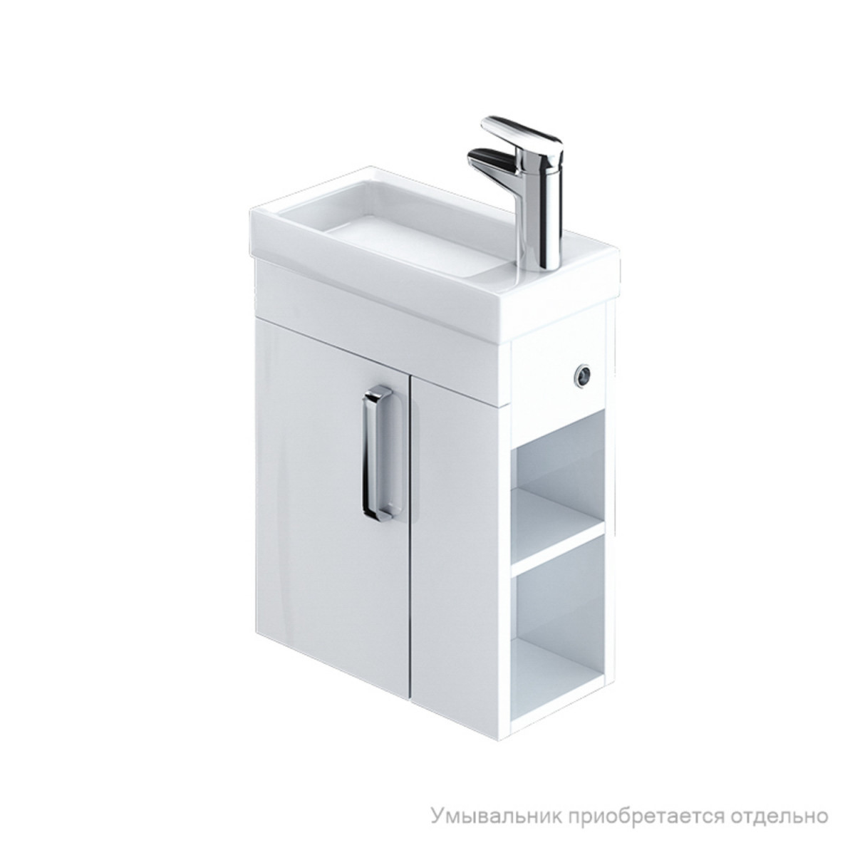 Тумба под раковину IDDIS Torr TOR40WRi95 40 см (белый) напольная R