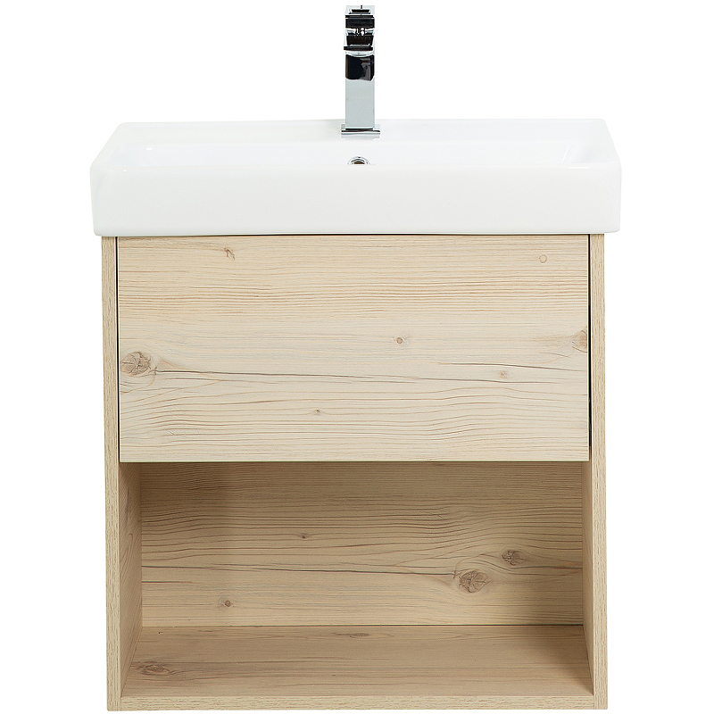 Тумба под раковину BelBagno NEON-500-1C-SO-PB 50 см (светлое дерево) подвесная