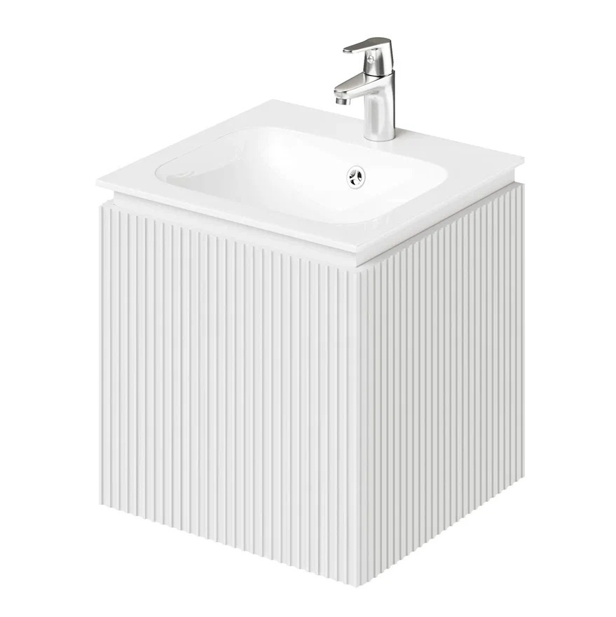 Тумба с раковиной Итана BAND 4657828217309 50 см (белый матовый) подвесная R