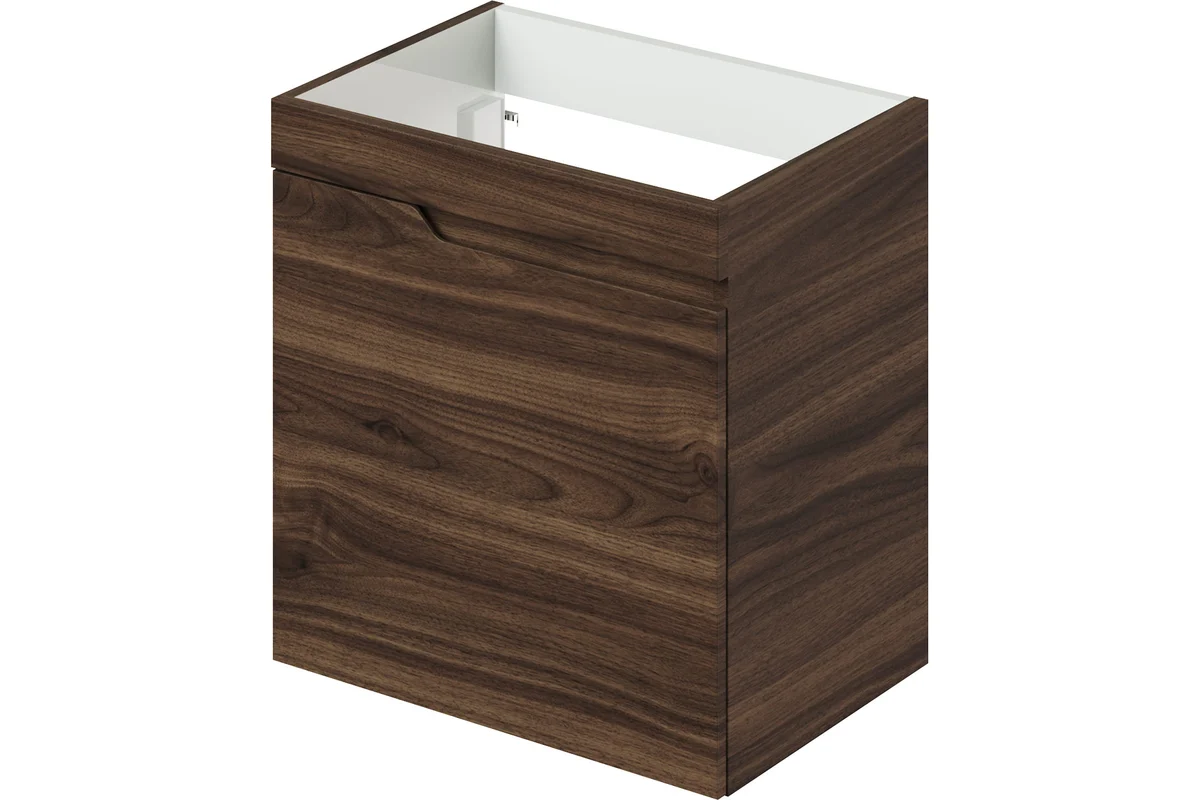 Тумба под раковину Итана Alexa 4657834372535 50 см (орех пекан шоколад стронг) подвесная L