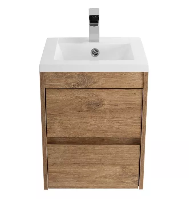 Тумба под раковину Art&Max Family Family-M-400-2C-SO-HG 40 см (дуб харбор золотой) подвесная