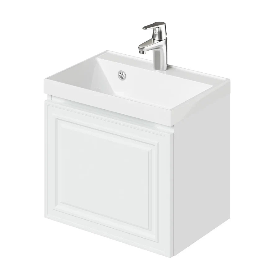 Тумба с раковиной Итана Verona 2.0 4657828217088 50 см (бланж) подвесная