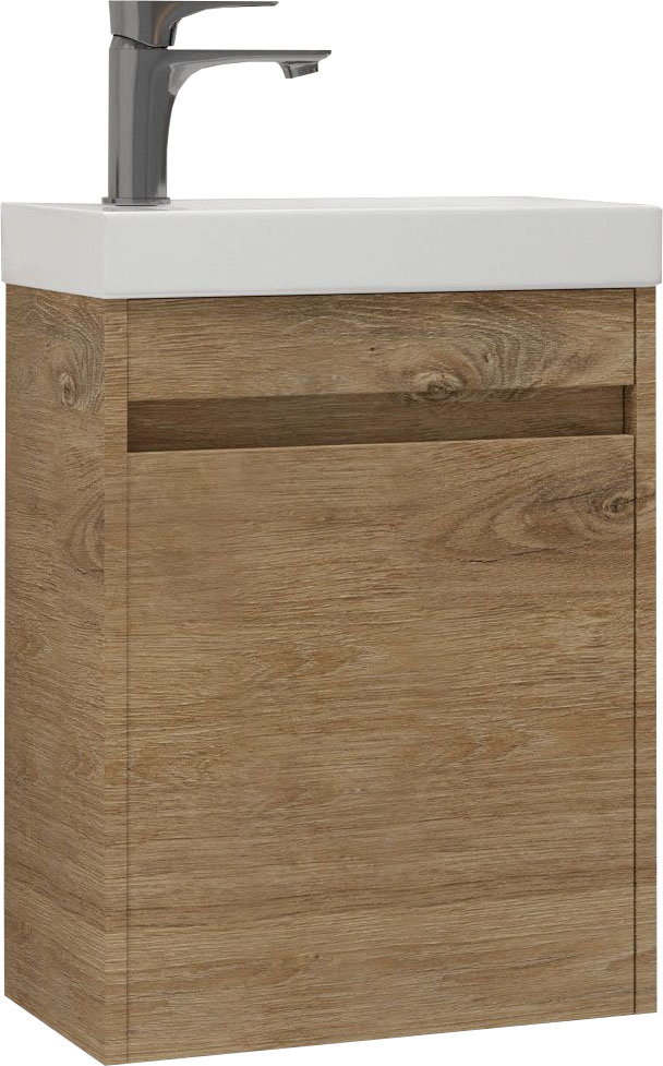 Тумба под раковину Art&Max Family Family-M-500-1D-SO-HG 50 см (дуб харбор золотой) подвесная