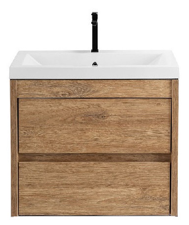 Тумба под раковину Art&Max Family Family-M-580-2C-SO-HG 58 см (дуб харбор золотой) подвесная