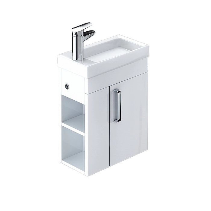 Тумба с раковиной IDDIS Torr TOR40W1i95K L 40 см (белый) подвесная