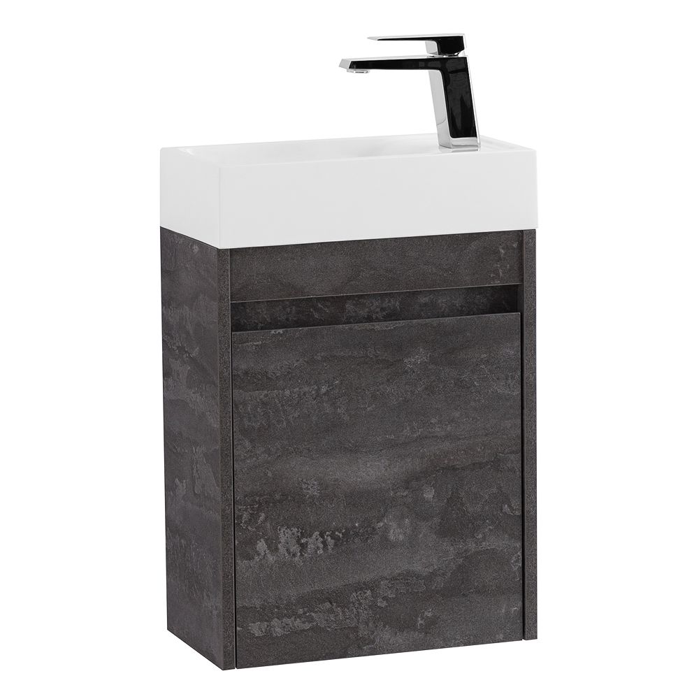 Тумба под раковину Art&Max Family Family-M-500-1D-SO-IS 50 см (железный камень) подвесная