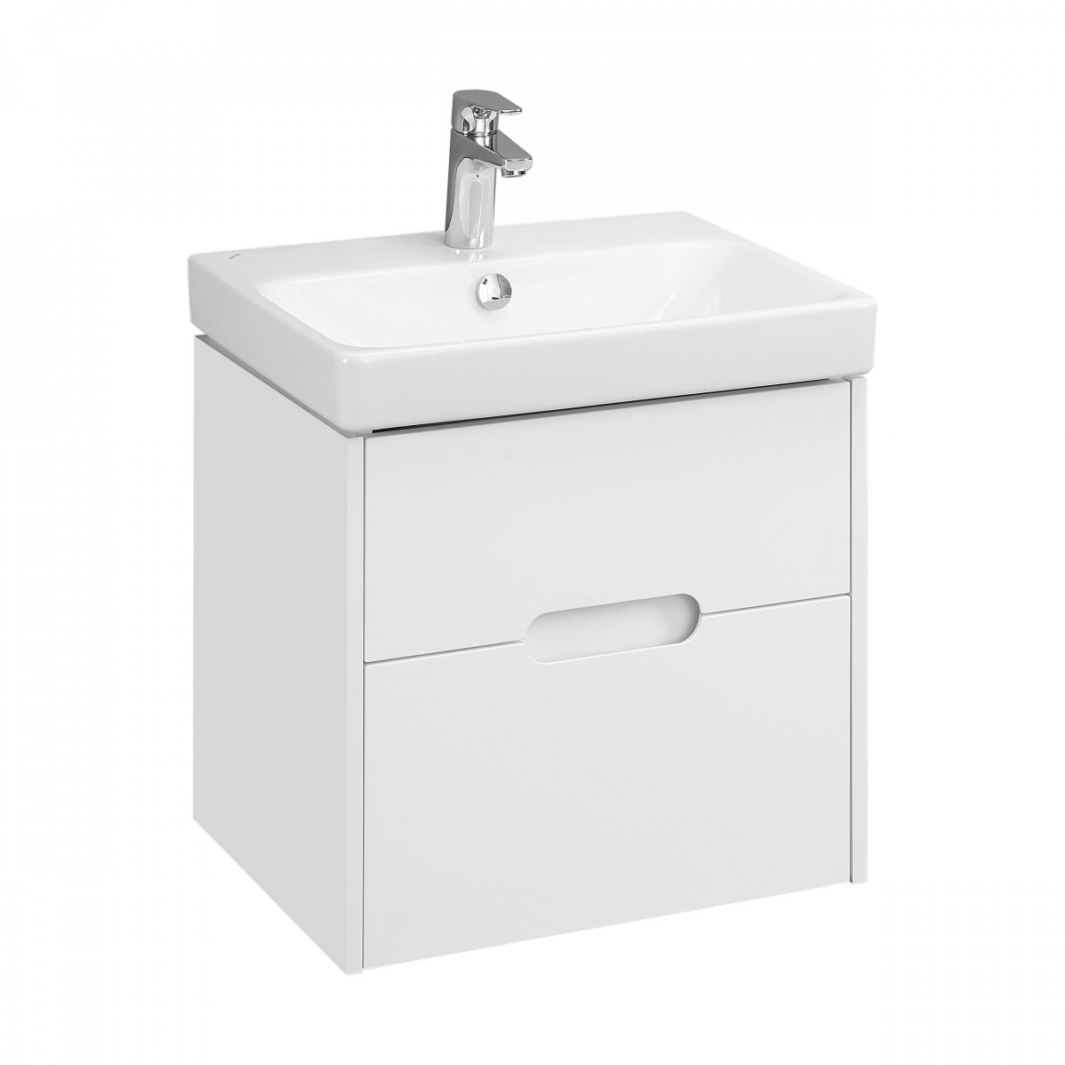 Тумба под раковину Aquaton Оливия 1A254201OL010 55 см (белый матовый) подвесная