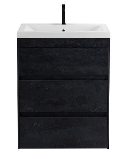 Тумба под раковину Art&Max Family FAMILY-M-580-3C-PIA-HC 58 см (угольный камень) напольная