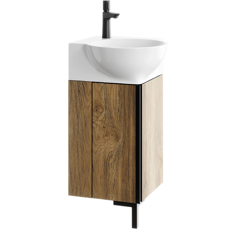 Тумба под раковину Aqwella Porto POR0104DB 45 см (дуб балтийский) угловая, напольная