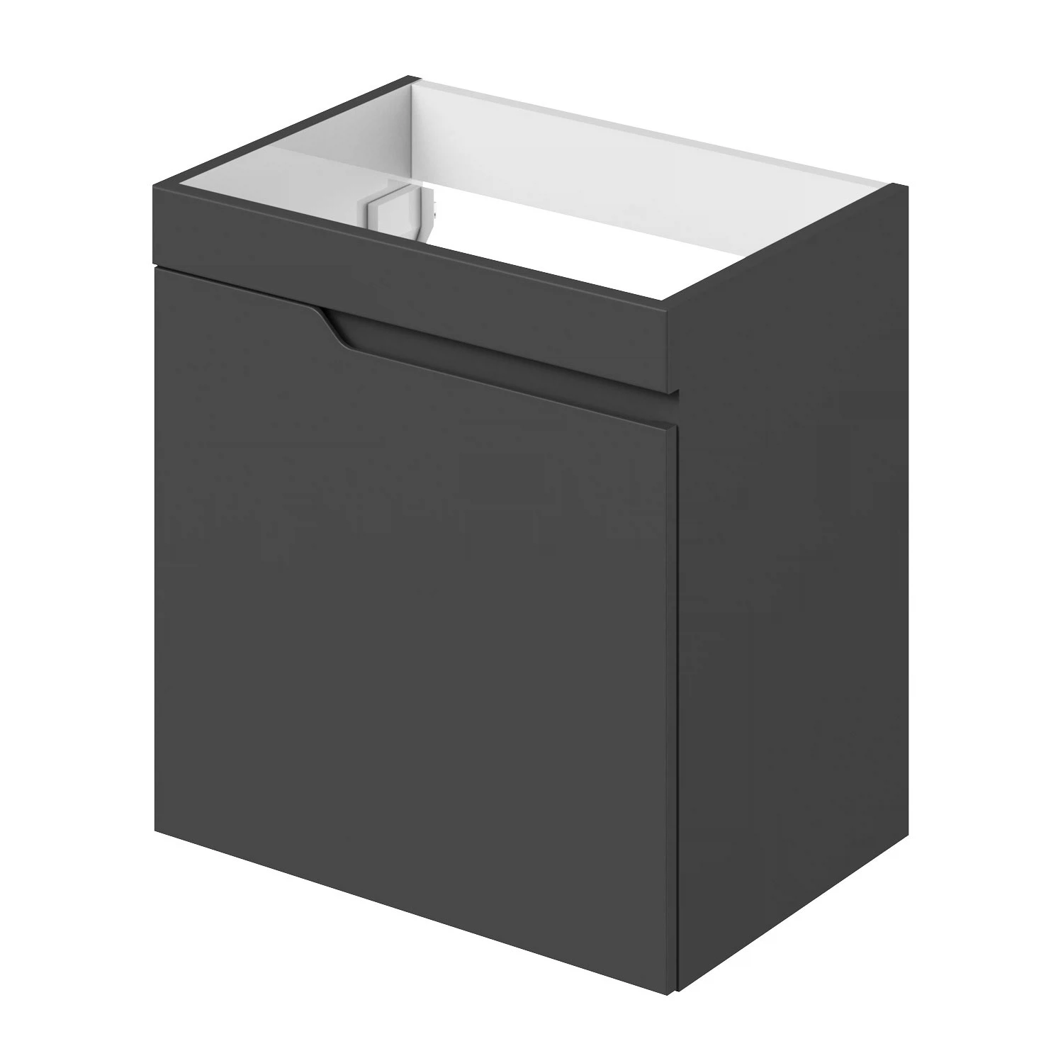 Тумба под раковину Итана Alexa 4657773607026 50 см (графит) подвесная L