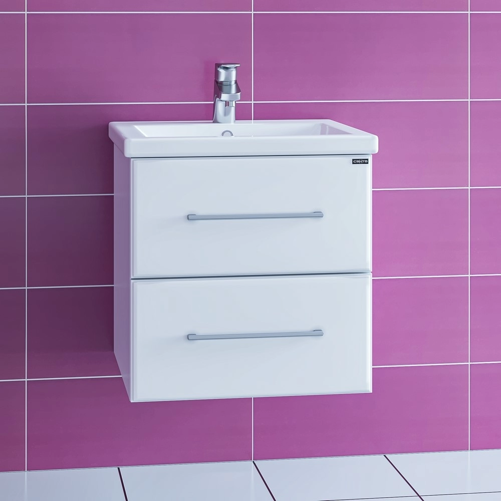 Тумба под раковину СанТа Омега-50 207035 50 см (белый) подвесная