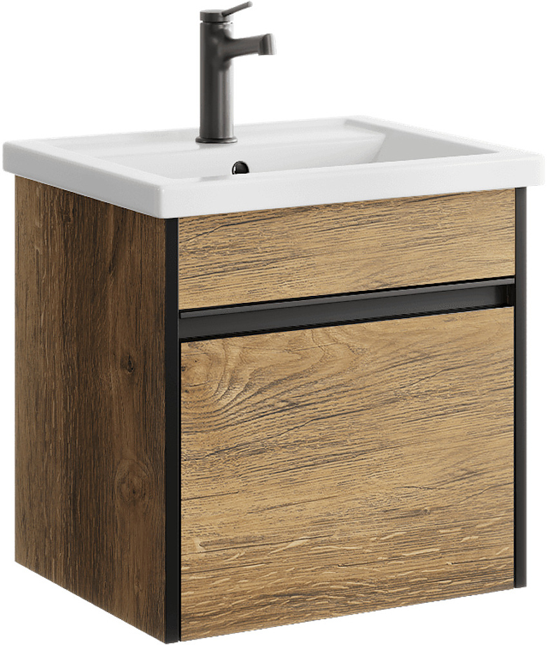 Тумба под раковину Aqwella Urban URB0105DB 50 см (дуб балтийский) подвесная
