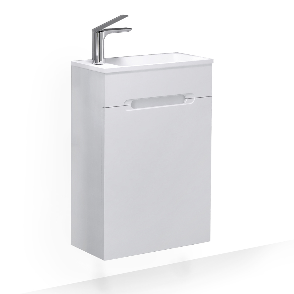 Тумба под раковину Jorno Modul Mol.01.50/P/W/JR 50 см (белый) напольная