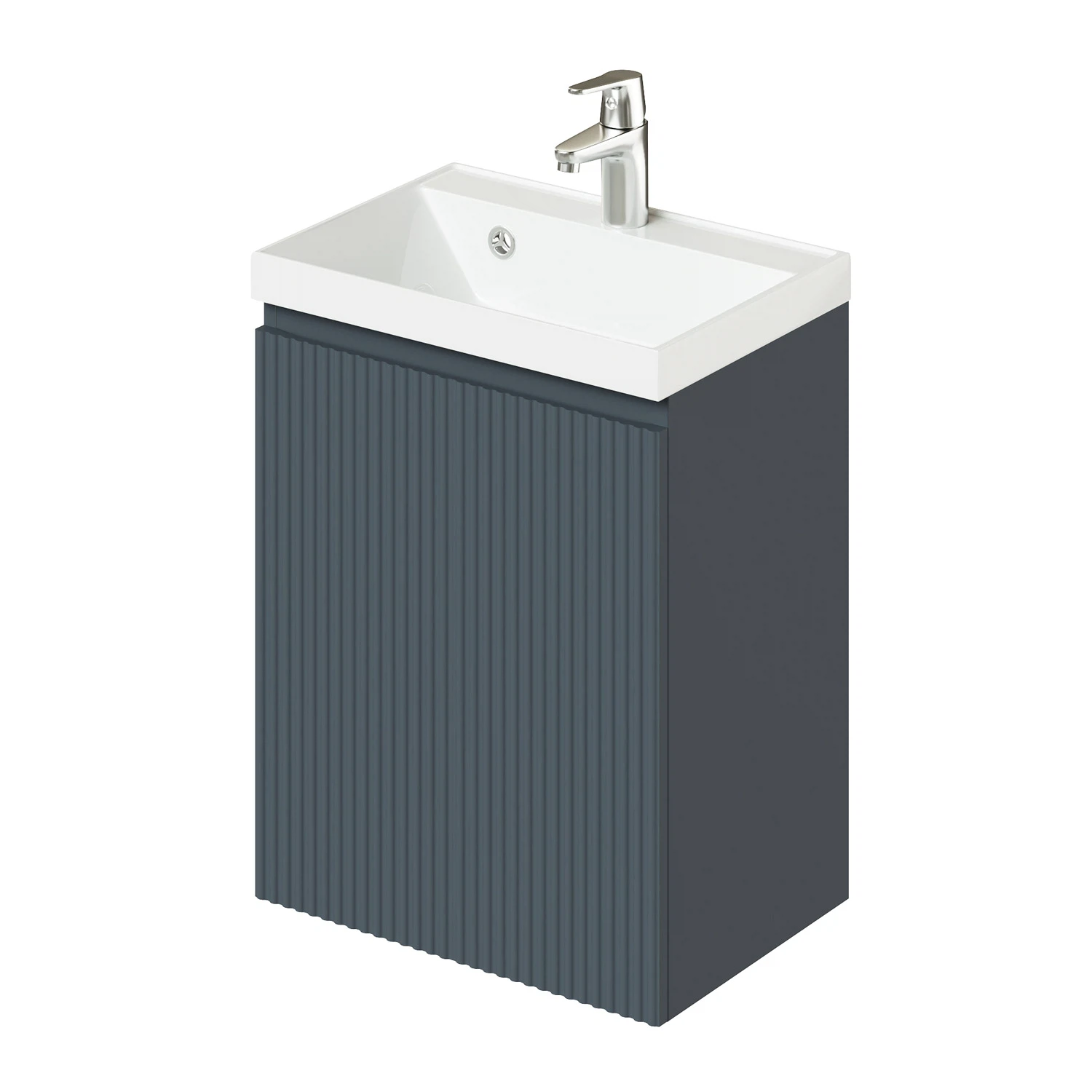 Тумба с раковиной Итана Kate 4657810333086 50 см (антрацит) подвесная R