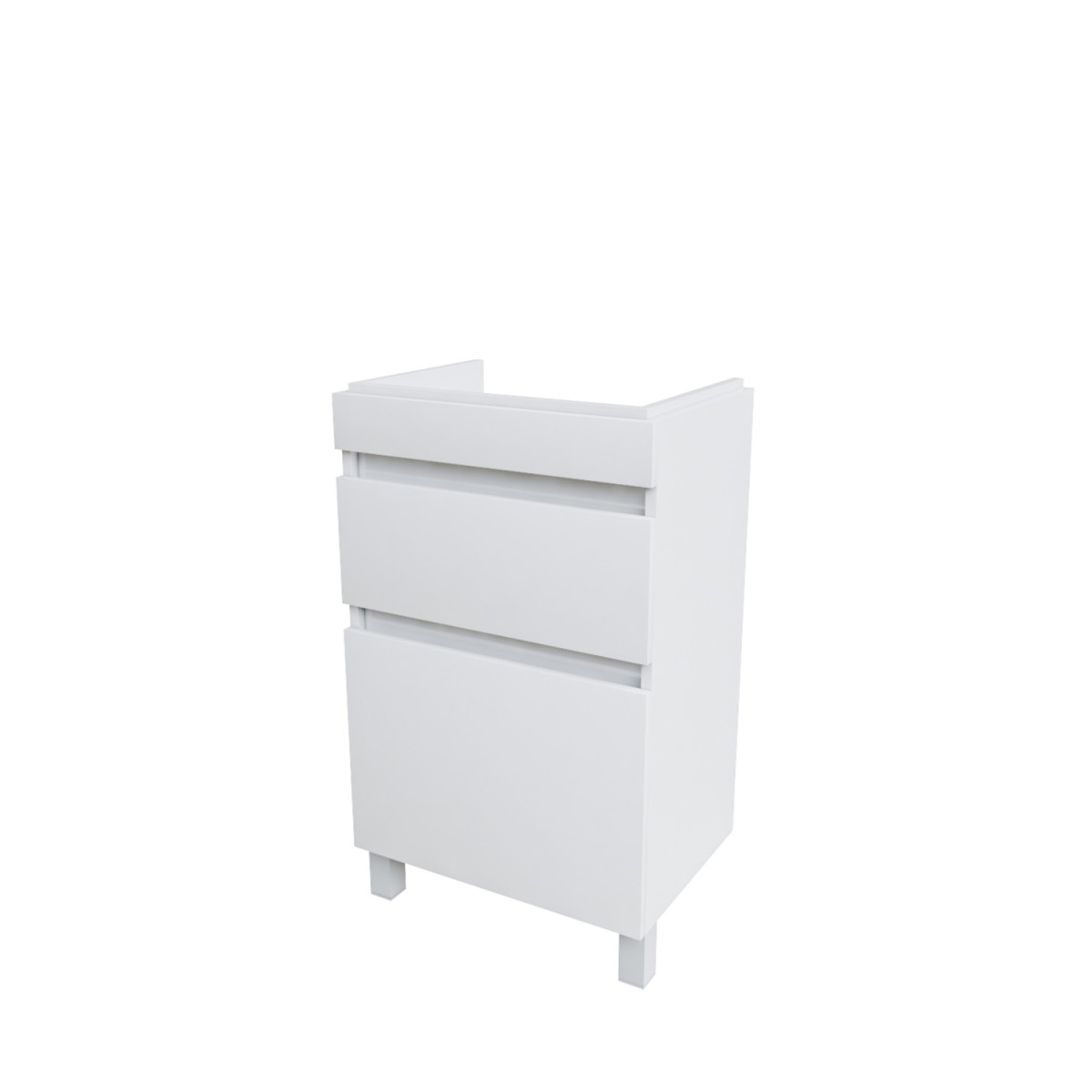 Тумба под раковину IDDIS Zodiac ZOD5CBFi95 50 см (белый матовый) напольная