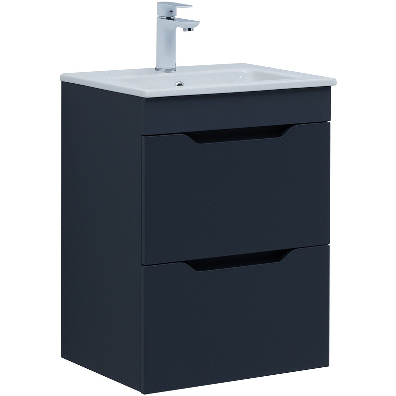 Тумба под раковину Aquanet Практика 330456 50 см (маренго) подвесная