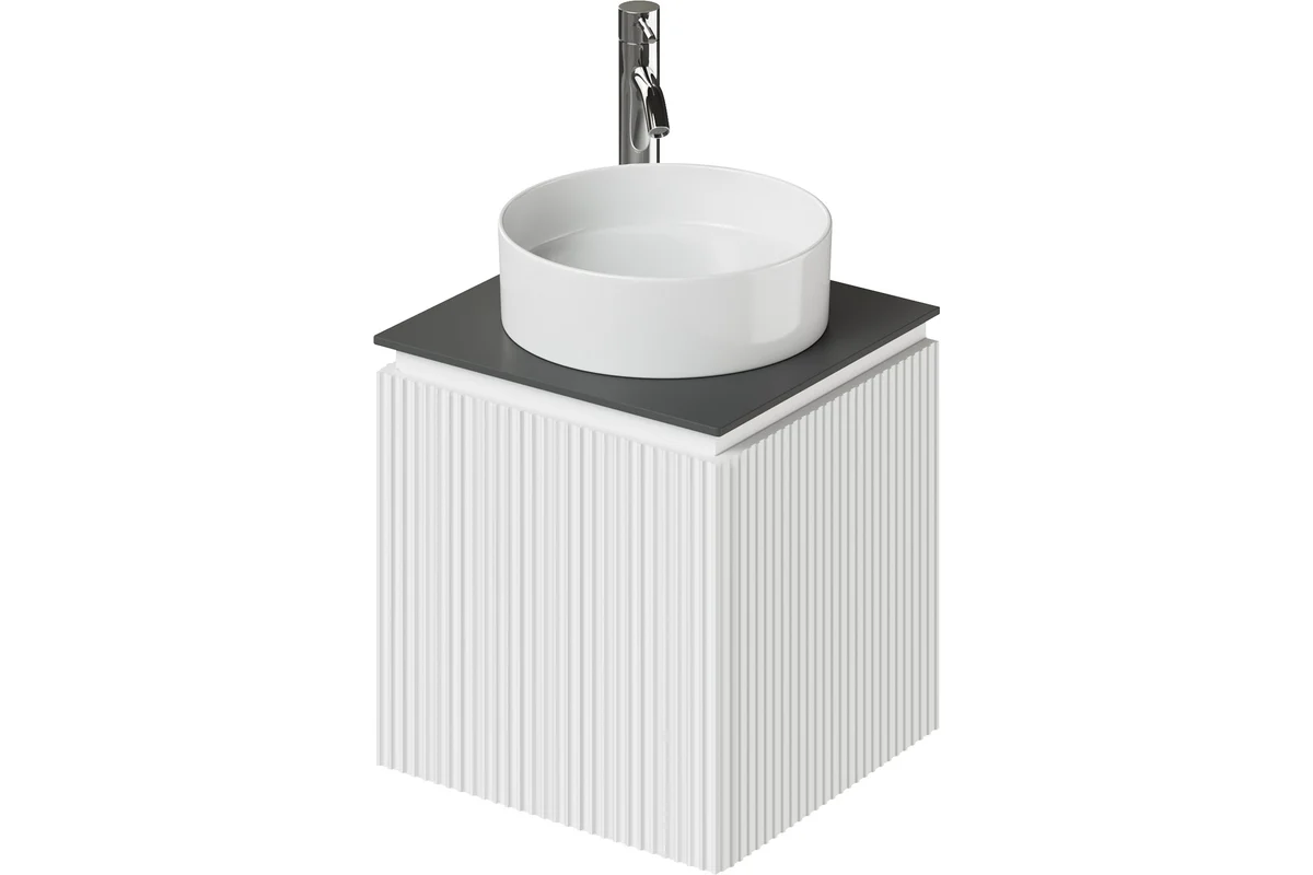 Тумба со столешницей Итана BAND 4657836461138 50 см (белый матовый) подвесная L