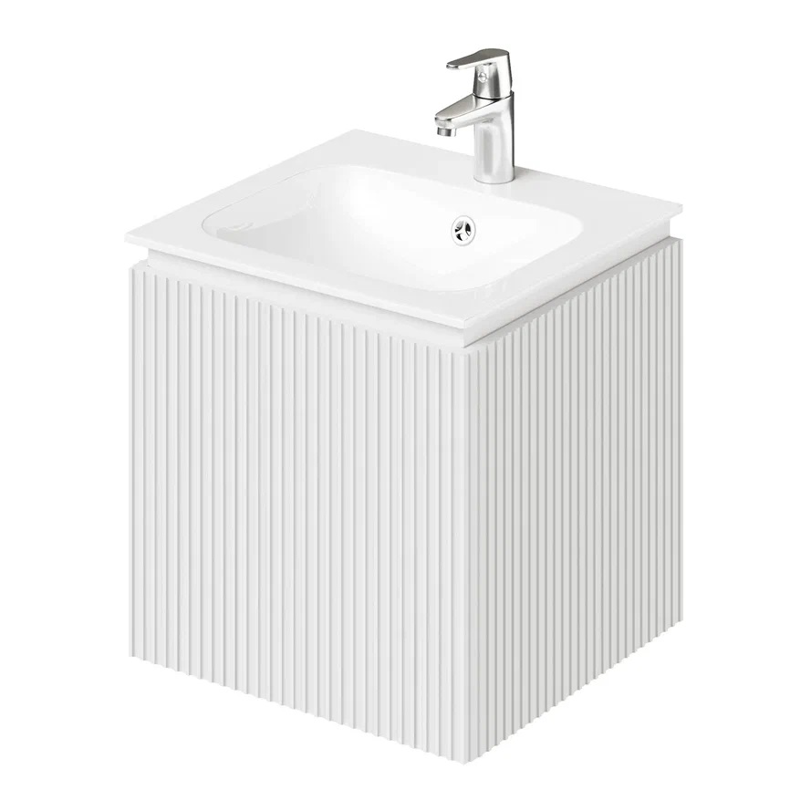 Тумба с раковиной Итана BAND 4657828217316 50 см (белый матовый) подвесная L