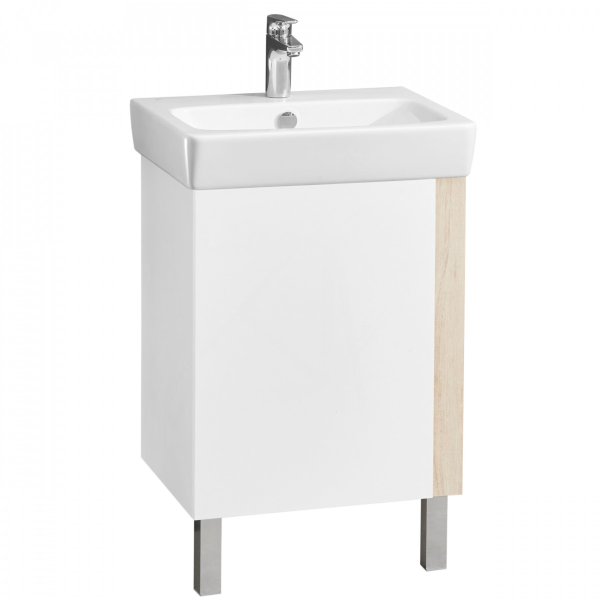 Тумба под раковину Aquaton Кантри 55 см (белый/дуб верона) напольная