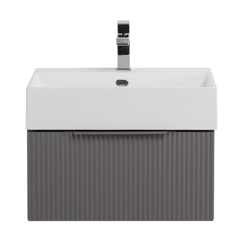 Тумба под раковину Cezares Premium 55414 50 см (серый матовый) подвесная