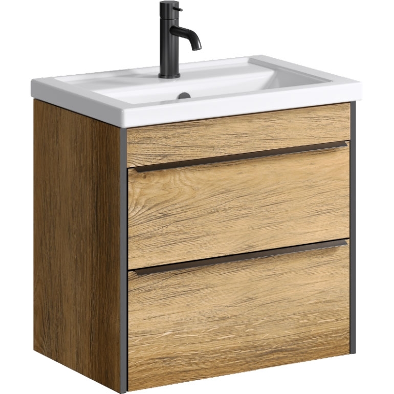 Тумба под раковину Aqwella Fargo FRG0107DB 70 см (дуб балтийский) подвесная/напольная