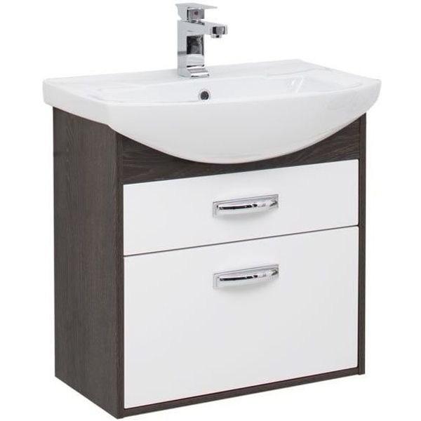 Тумба под раковину Aquanet Грейс 65 см (дуб кантенбери) 2 ящика подвесная